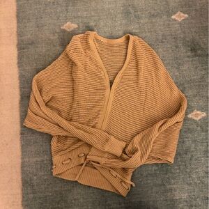 Zara Wide Knit Bomber Sweater